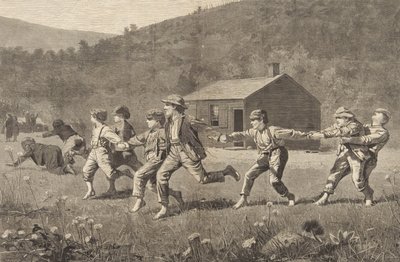 Attrape la ficelle, de Harpers Weekly, 20 septembre 1873, pp. 245-25 - Winslow Homer